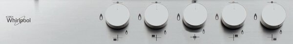 Whirlpool GMA 7522/IX Serie Ambient Piano Cottura 5 Fuochi a Gas 75 cm (1 Bruciatore Doppia Corona) colore Inox