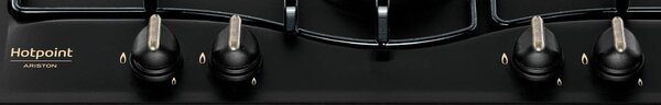Hotpoint Ariston PCN 640 T (AN) R Serie Tradizione Piano Cottura 4 Fuochi a Gas 60 cm colore Antracite