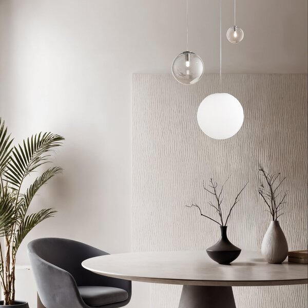Diffusore Collezione MAPA Trasparente Diametro 30 Cm Vetro Ideal Lux
