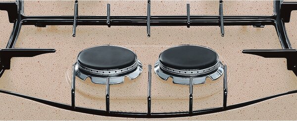 Hotpoint Ariston PHN 960MST (AV) R/HA Piano Cottura 90 cm a Gas 6 Fuochi (1 Bruciatore Tripla Corona) colore Avena