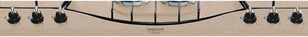 Hotpoint Ariston PHN 960MST (AV) R/HA Piano Cottura 90 cm a Gas 6 Fuochi (1 Bruciatore Tripla Corona) colore Avena