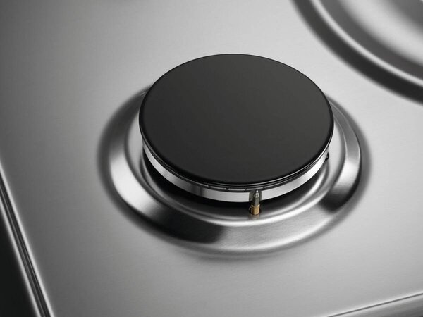 Electrolux PX640UOV Serie Soft Piano Cottura 4 Fuochi a Gas 60 cm (1 Bruciatore Wok Tripla Corona) colore Inox