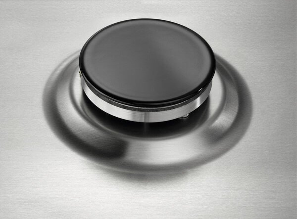 Electrolux PX640UOV Serie Soft Piano Cottura 4 Fuochi a Gas 60 cm (1 Bruciatore Wok Tripla Corona) colore Inox