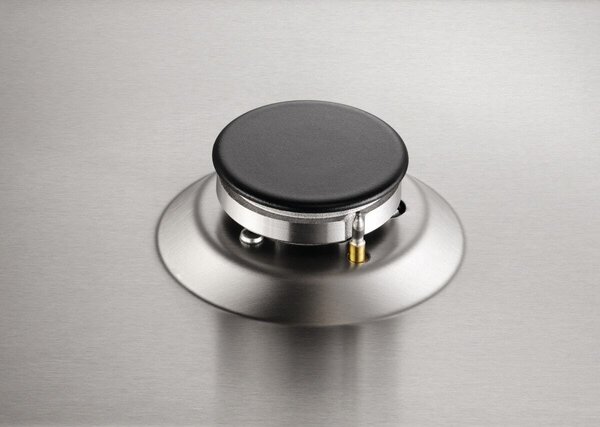 Electrolux PX750UOV Serie Soft Piano Cottura 5 Fuochi a Gas 75 cm (1 Bruciatore Wok Tripla Corona) colore Inox