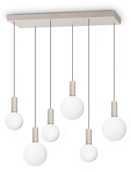 Lampadario ODEON 39W Luce Calda 3000K Bianco Altezza Regolabile Ideal Lux
