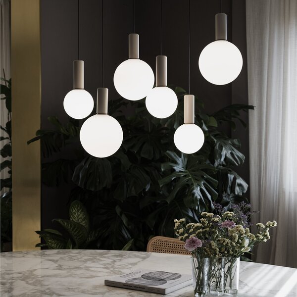 Lampadario Odeon Bianco LED 39W Luce Calda 3000K Dimmerabile Ideal Lux