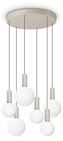 Lampadario Odeon Bianco LED 39W Luce Calda 3000K Dimmerabile Ideal Lux
