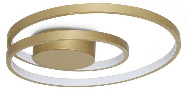Plafoniera Collezione OZ LED 38W Luce Calda 3000K Ottone Dimmerabile Ideal Lux