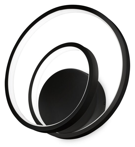 Applique Collezione OZ LED 26W Luce Calda 3000K Finitura Nero Ideal Lux