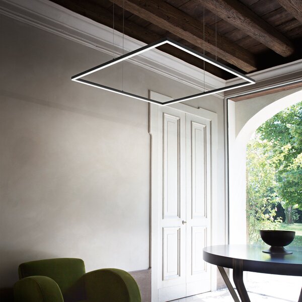 Lampada Ideal Lux Oracle 53W LED Naturale 4000K Ottone Altezza Regolabile