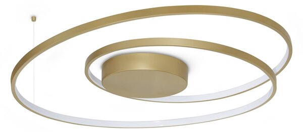 Plafoniera Collezione OZ LED 52W Luce Calda 3000K Ottone Dimmerabile Ideal Lux