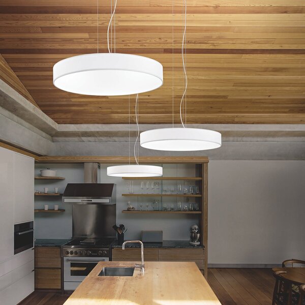 Paralume Cilindro Collezione SET 45Cm Beige Tessuto Ideal Lux
