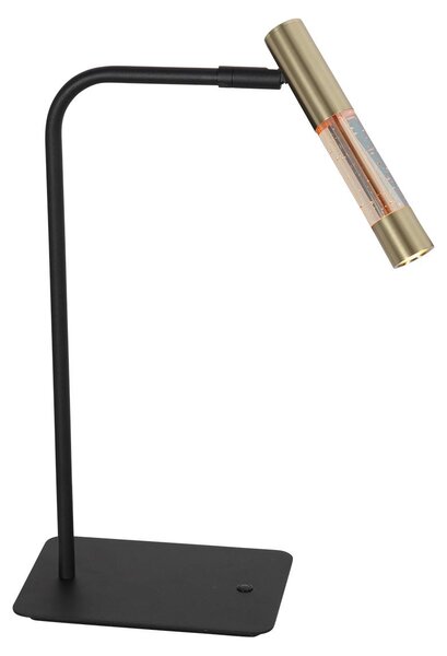 Lampada da tavolo - ottone nero - Alisio - vetro metallo - lampada da scrivania - LED - 4593ME - Steinhauer