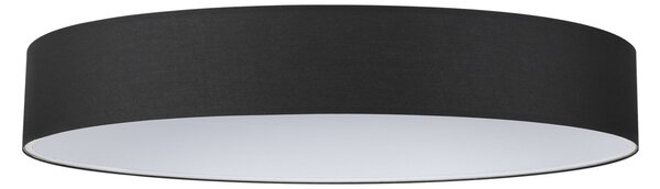 Set di Paralume Cilindro D90 H09 Tessuto Nero Collezione SET Ideal Lux