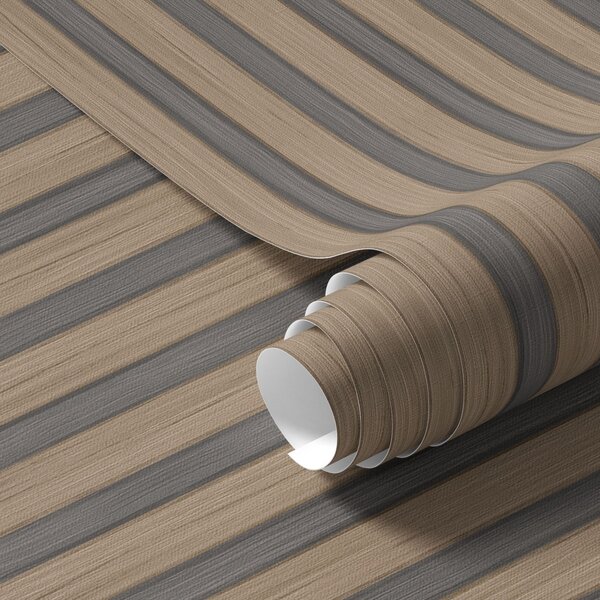 Carta da parati Lamelle verticali in legno e grigio con un ritmo, Parati geometrica classici, Parati geometrica a righe classici, a00992 : Uwalls.it