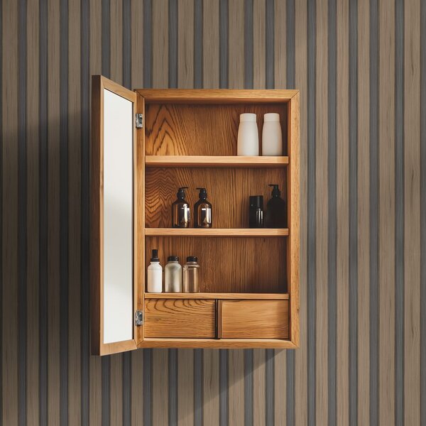 Carta da parati Lamelle verticali in legno con inserti grigio, Parati geometrica classici, Parati geometrica a righe classici, a00991 : Uwalls.it