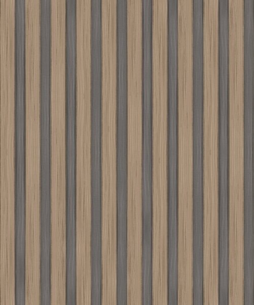 Carta da parati Lamelle verticali in legno e grigio con un ritmo, Parati geometrica classici, Parati geometrica a righe classici, a00992 : Uwalls.it