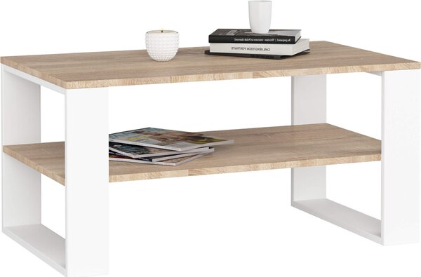 Akord Tavolino Da Caffè Alex Rovere Sonoma/Bianco 92X53X45