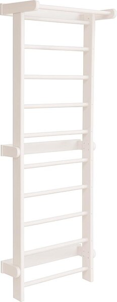 Scala ginnica a muro bianco ciliegio, legno per l'allenamento domestico