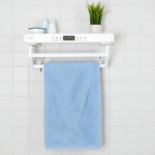 Asciugasalviette Elettrico con Disinfettante UV per Bagno/Cucina, a parete, L60cm, 450W, ElectricSun PREMIUM bianco