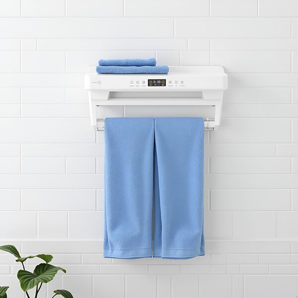 Asciugasalviette Elettrico con Disinfettante UV per Bagno/Cucina, a parete, L60cm, 450W, ElectricSun PREMIUM bianco