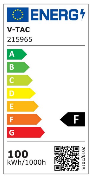 Faro proiettore Led 100W Nero da esterno IP65 Bianco neutro 4000K V-TAC