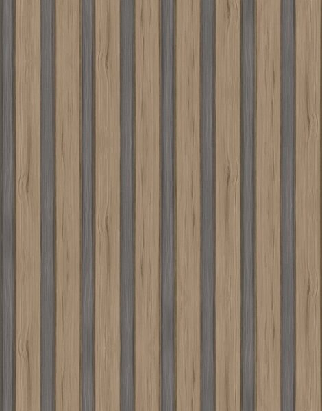 Carta da parati Doghe verticali in legno con inserti scuri, Parati geometrica classici, Parati geometrica a righe classici, a01054 : Uwalls.it