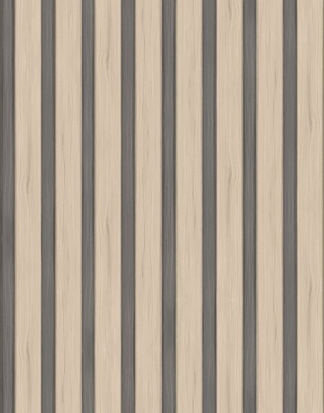Carta da parati Assi di legno beige con strisce verticali scure, Parati geometrica classici, Parati geometrica a righe classici, a01054v2 : Uwalls.it