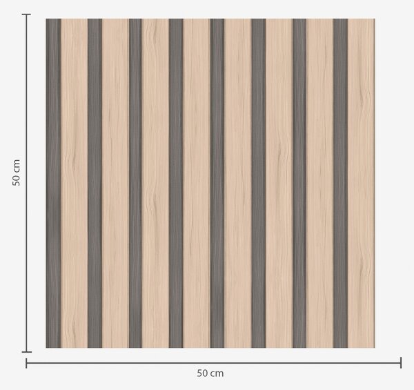 Carta da parati Assi di legno beige con strisce verticali scure, Parati geometrica classici, Parati geometrica a righe classici, a01054v2 : Uwalls.it