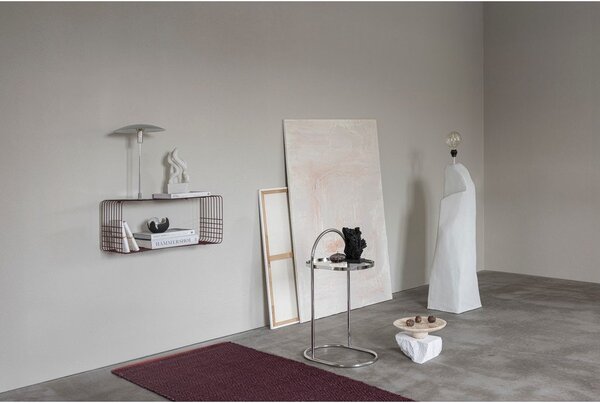 Mensola burgundy in metallo con ripiani multipli 70 cm Wire – Mette Ditmer Denmark