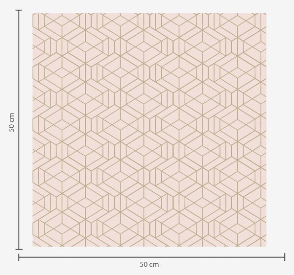 Carta da parati Sfondo beige caldo con cubi grafici sottili, Parati astratta classici, a01067v3 : Uwalls.it