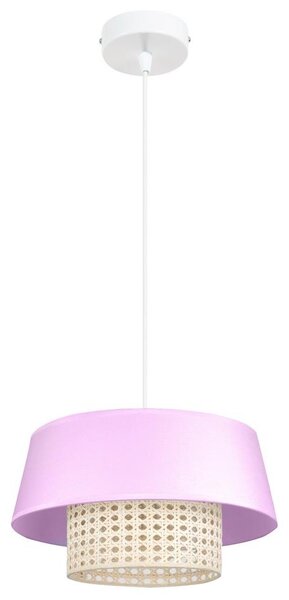 Lampadario su filo CONA 1xE27/60W/230V diametro 35 cm rosa