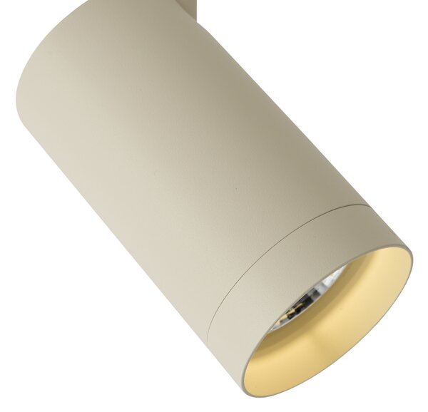 Faretto moderno beige per sistema a binario monofase GU10 70mm - Iconic Jeana Luxe