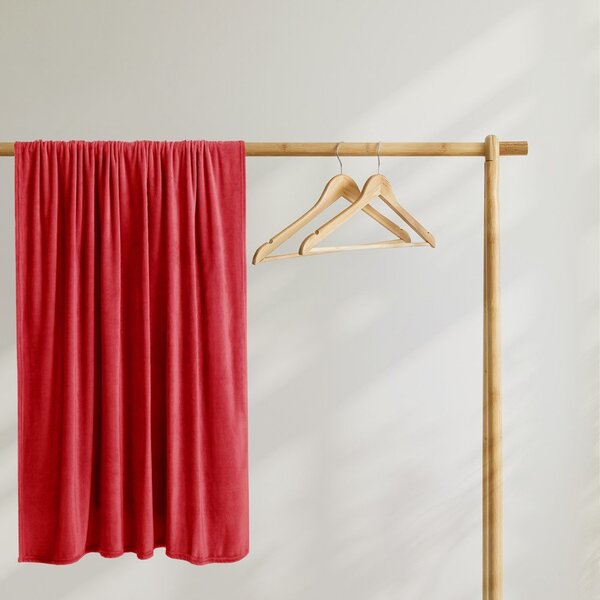 Coperta in microfibra rossa, 160 x 210 cm Mic - DecoKing