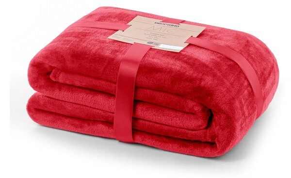 Coperta in microfibra rossa, 160 x 210 cm Mic - DecoKing