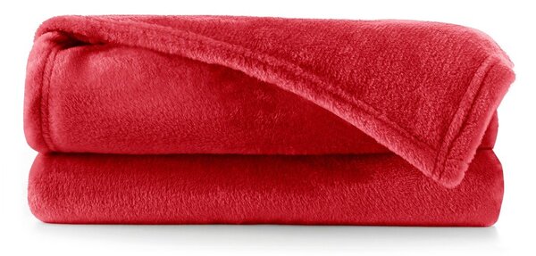 Coperta in microfibra rossa, 160 x 210 cm Mic - DecoKing