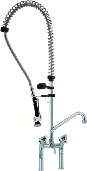 Soffione doccia per lavastoviglie stile KBS con rubinetto girevole e testina di spruzzo, nuovo