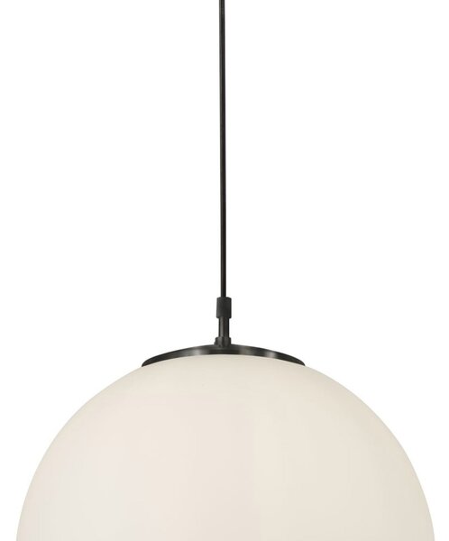 Sospensione Contemporanea Atomo Acciaio Nero 1 Luce E27 D40Cm