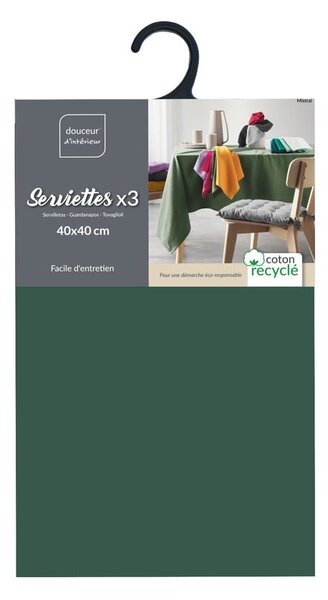 Set di tovaglioli 3 pz 40x40 cm Mistral – douceur d'intérieur