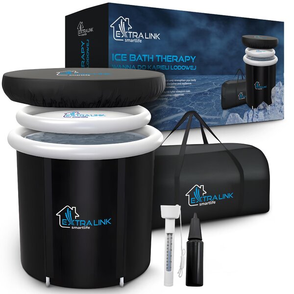 Extralink vasca bagno di ghiaccio XL 400 L con coperchio