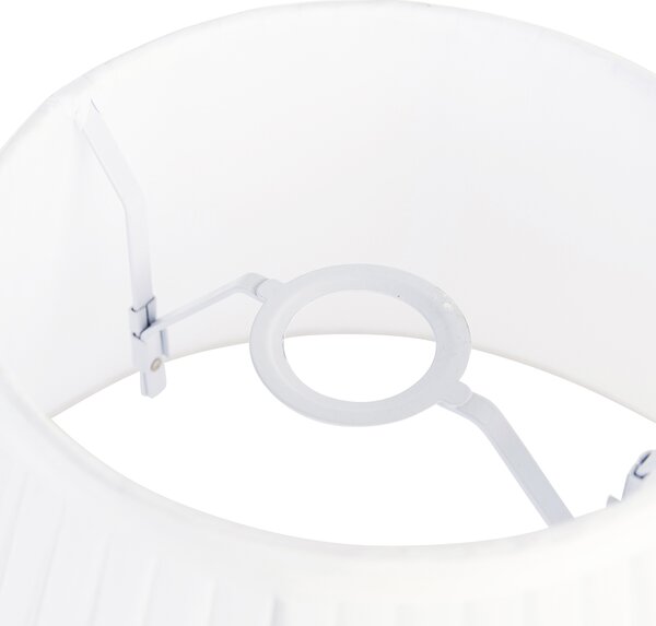 Paralume plissettato bianco 35/20 cm