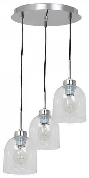 Lampadario su filo FILL 3xE27/60W/230V tondo
