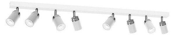 Faretto RENO 8xGU10/8W/230V bianco/cromo