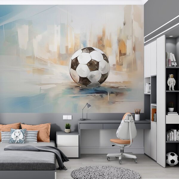 Carta da parati Pallone da calcio, Carta da parati lastrazione, w05102 : Uwalls.it