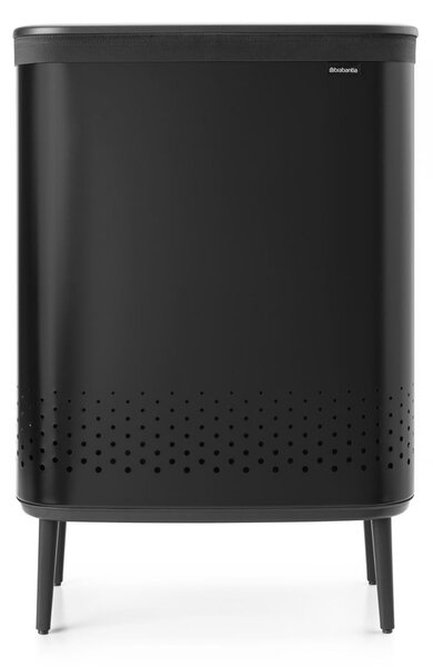 Cesto portabiancheria in metallo nero opaco 90 l Bo Hi - Brabantia