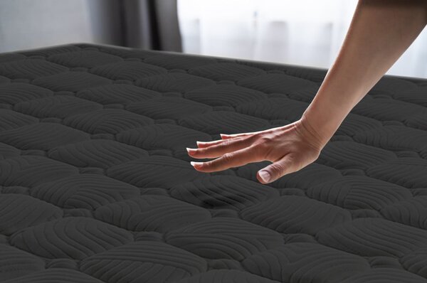Materasso rigido/semirigido in schiuma reversibile 180x200 cm Air Black – Moonia