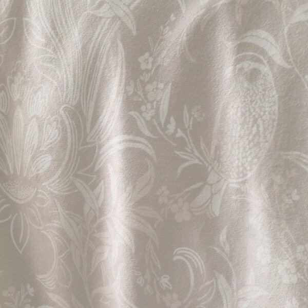 Set copripiumino e federa beige in velluto per letto matrimoniale e per letto esteso 230x220 cm Bridgerton Regal Birds – Catherine Lansfield