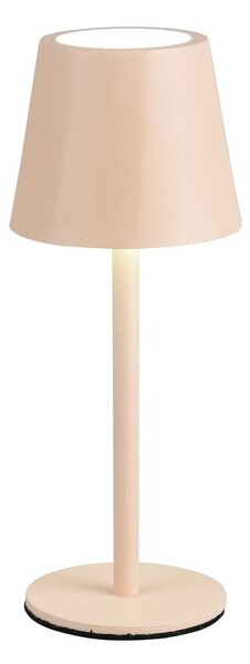 Lampada da tavolo LED color crema con paralume in metallo (altezza totale 21 cm) Diaz – Reality