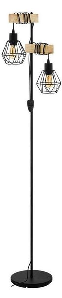 Eglo 43137 - Lampada da terra TOWNSHEND 2xE27/60W/230V