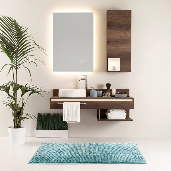 Tappetino per il bagno turchese 50x70 cm Bati – Restilo